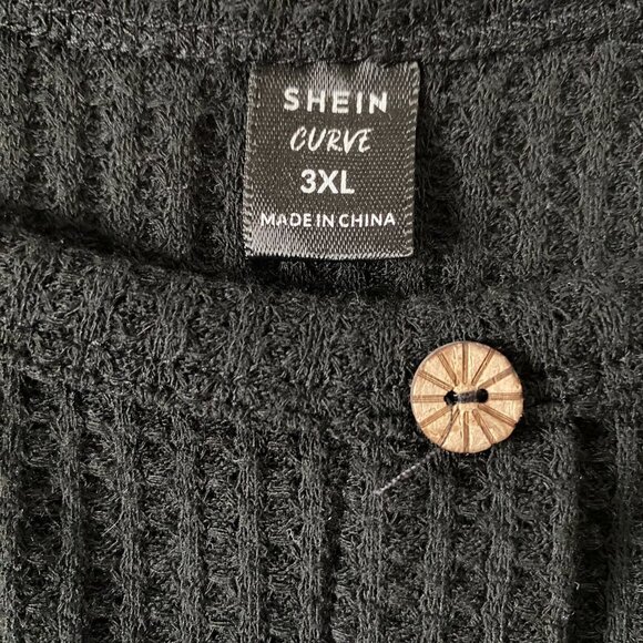 SHEIN Curve 3XL women's black pullover stretchy tank top rounded neckline summer - Picture 8 of 9